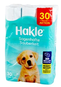 Hakle Toilet paper Sagenhafte Sauberkeit bianca 3 veli 30 rolls