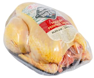 Fresh yellow free-range chicken