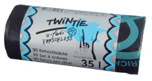 Trash bags Twin Tie OKS 35 l