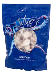 Cooked sliced octopus