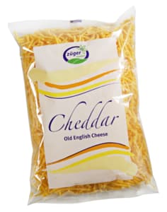 Züger Red grated cheddar 1kg