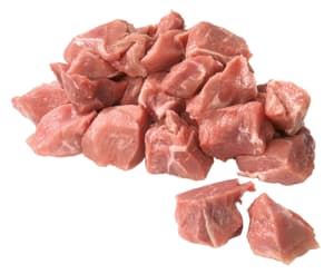 Fresh pork stew meat