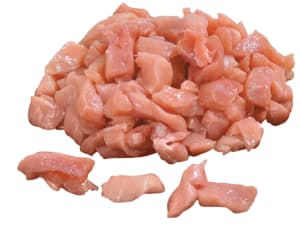 Fresh pork strips