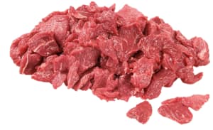 Fresh beef strips