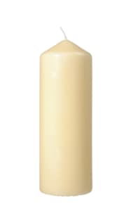Taupe cylinder candle