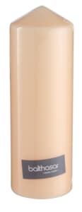 Champagne cylindrical candle 80x240 mm