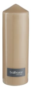 Balthasar taupe cylinder candle 80 x 240 mm