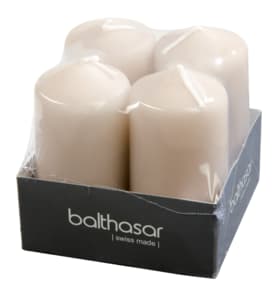 Cylindrical candle 40x80 mm taupe