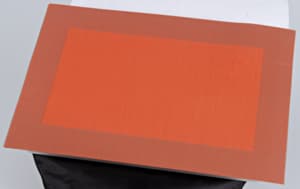 Set of 6 orange placemats
