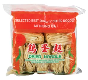Wide wheat egg noodles