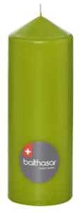 Cylindrical candle lime green
