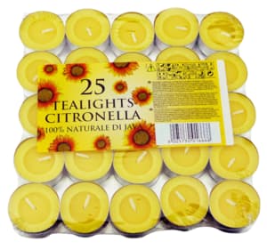 Maxi citronella tea light candles