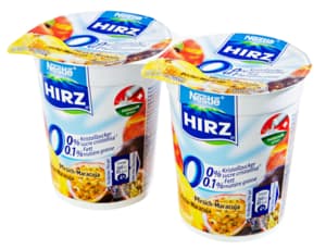 Nestlé Hirz Joghurt 0% Pfirsich Maracuja 2x180g
