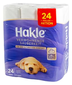 Hakle Toilet paper Verwöhnende Sauberkeit 4 veli 24 rolls