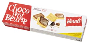 Wernli Assorted mini chocolate Petit Beurre cookies 3x125g