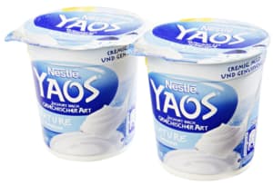 Nestlé YAOS Greek-style natural yogurt 2x150g