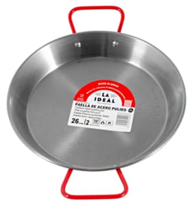 Steel paella pan