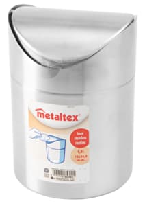Stainless steel table waste bin