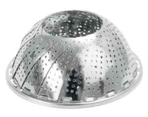 Stainless steel steam cooking basket