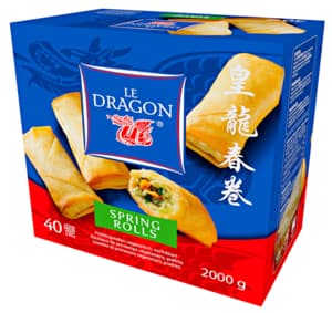 Le Dragon Vegetable spring rolls 40x50g