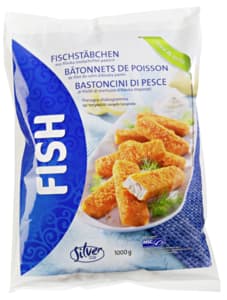 Bâtonnets de poisson panés surgelés