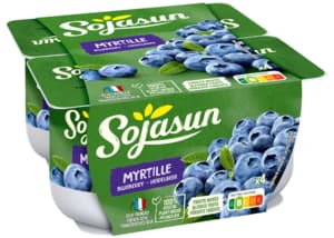 Sojasun Blueberry yogurt alternative 4x100g