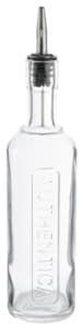 Glass bottle with pourer