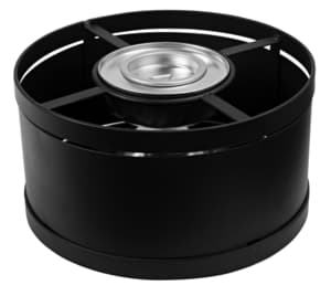 Chafing dish burner with windshield