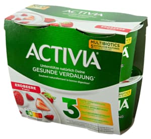 Probiotic strawberry yogurt, 4 x 115 g