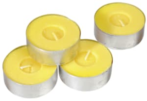 Yellow Citronella Tea Light Candles