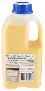 Pasteurized liquid whole egg