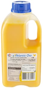Liquid egg yolk from barn eggs