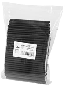 Black straws 8 x 150 mm