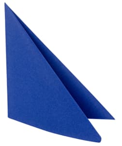Serviettes Airlaid bleues,