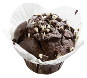 Chocolate and nougat muffin