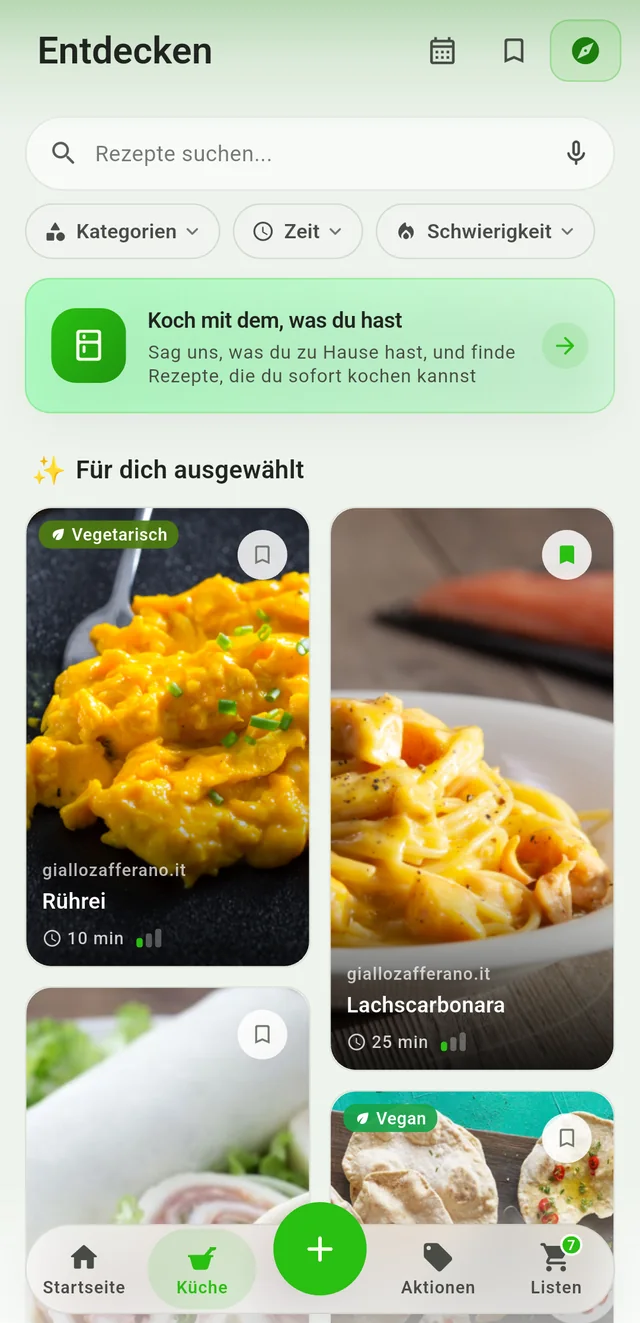 Rezepte entdecken