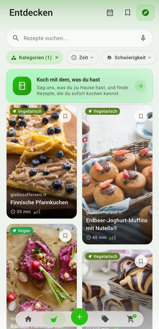 Rezepte nach Kategorien entdecken