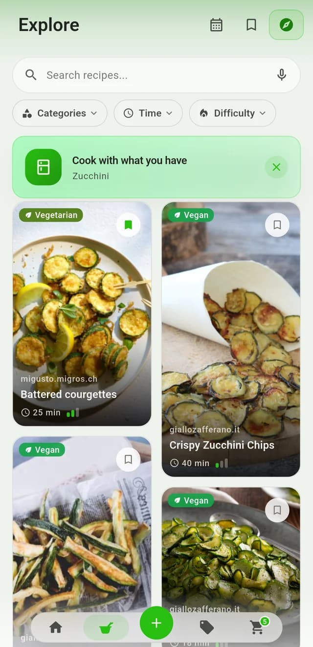 Find recipes using an ingredient