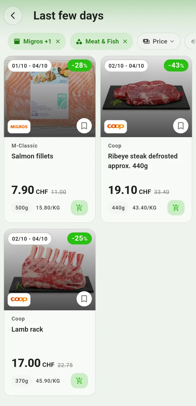 Current food offers ending soon