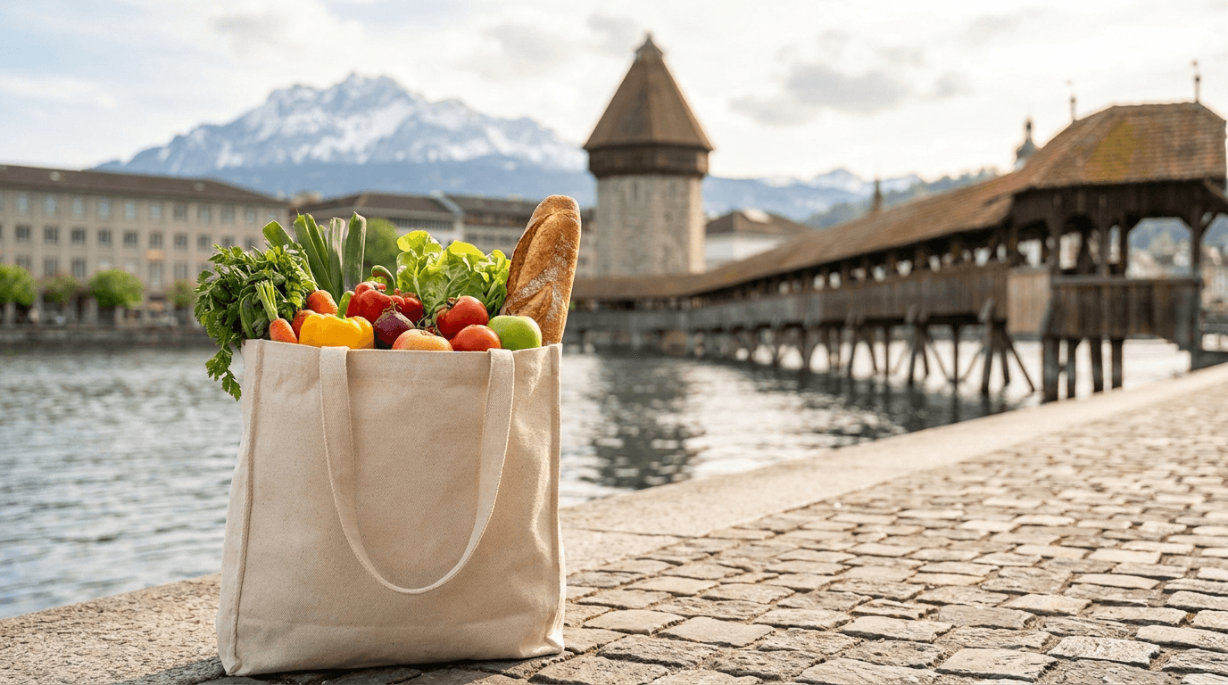 Courses pas chères à Lucerne : comparaison des prix des supermarchés en ville et dans l'agglomération avec Kriens, Emmen et Littau