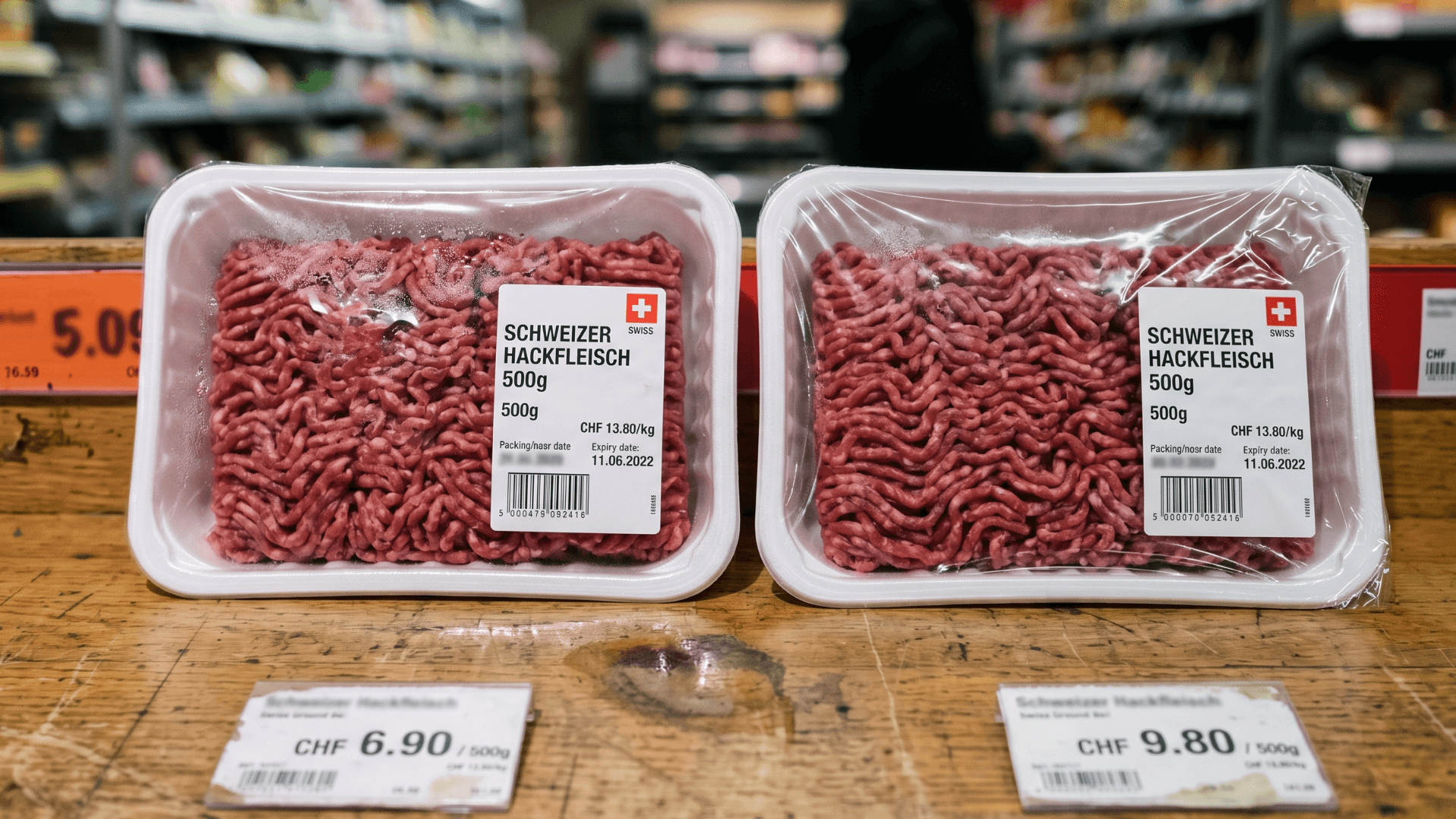 Cheapest meat in Switzerland — all 7 retailers compared