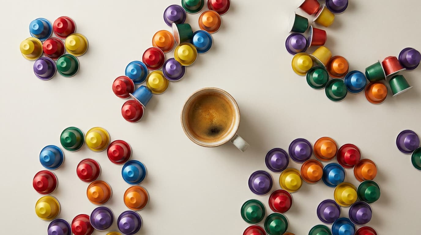 Coffee capsule price comparison Switzerland: Nespresso-compatible own-brands from Migros, Coop, Aldi, Lidl and Denner per capsule