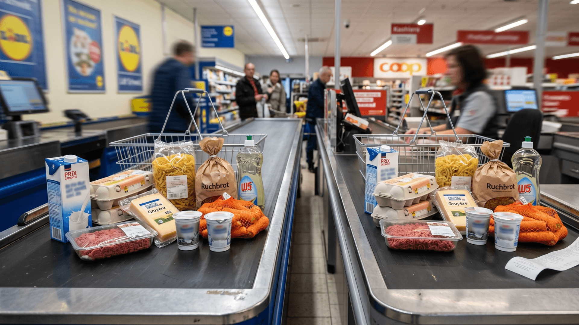 Coop et Lidl Suisse 2026 comparatif des prix face à face
