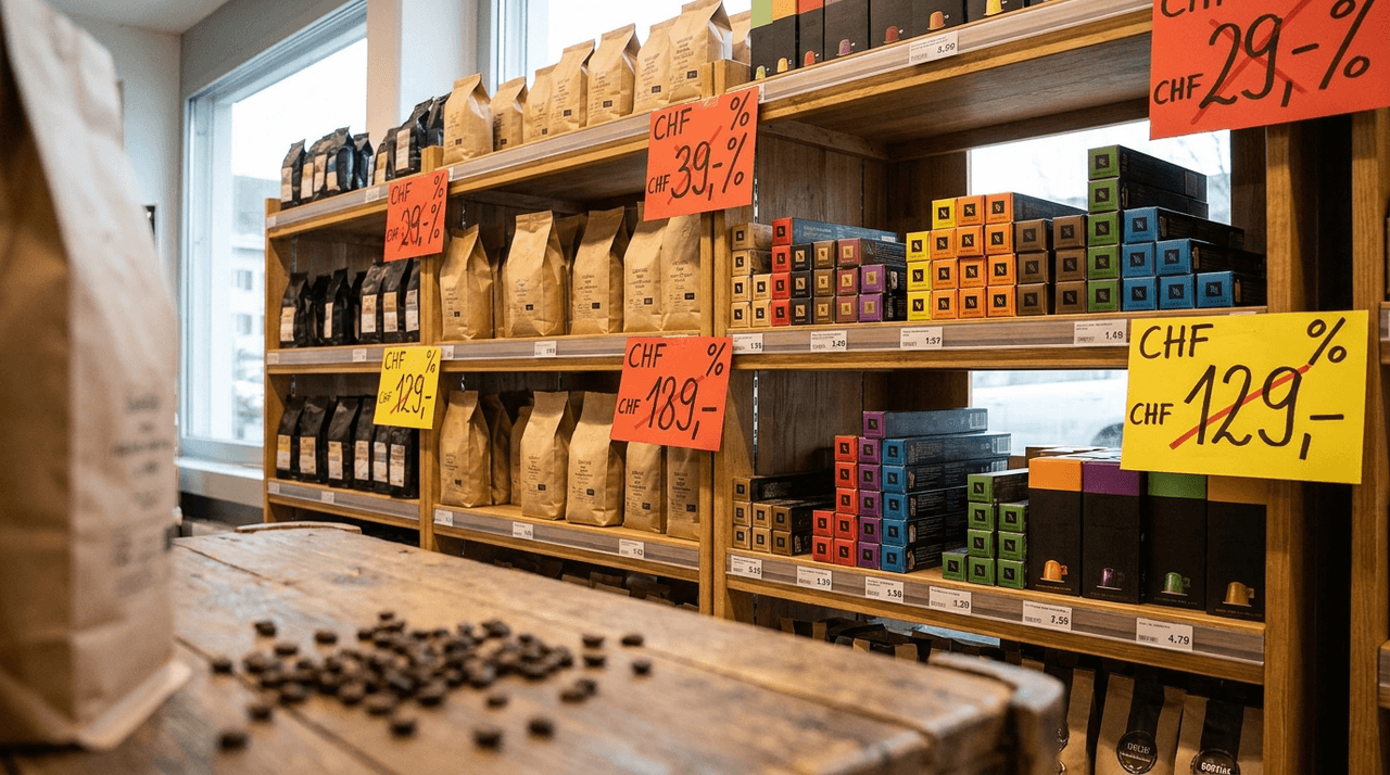Coffee deals in Switzerland: multi-buy discounts from 2 packs and the stock-up strategy explained