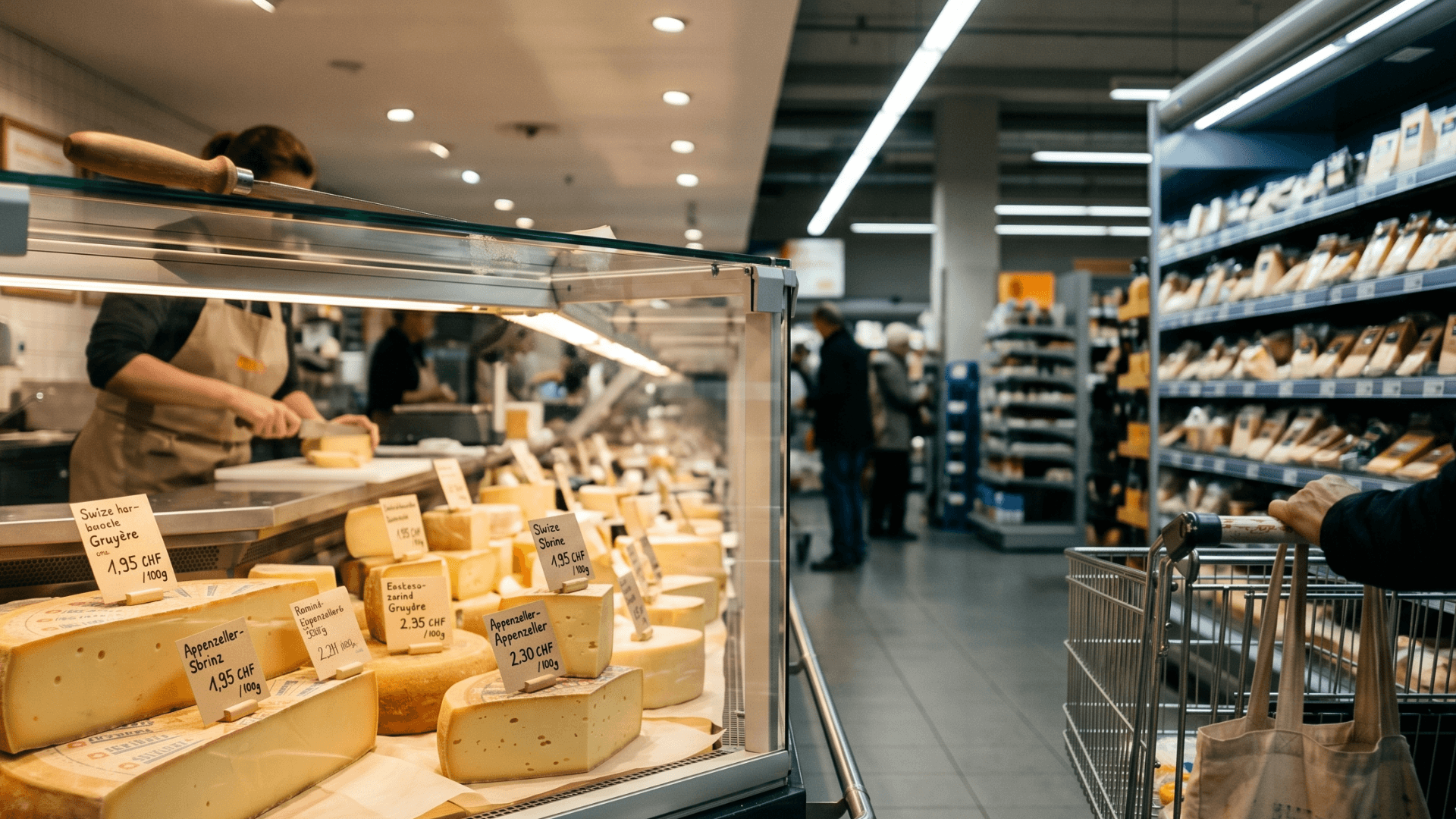 Prezzi del latte e del formaggio in Svizzera — confronto tra tutti i rivenditori