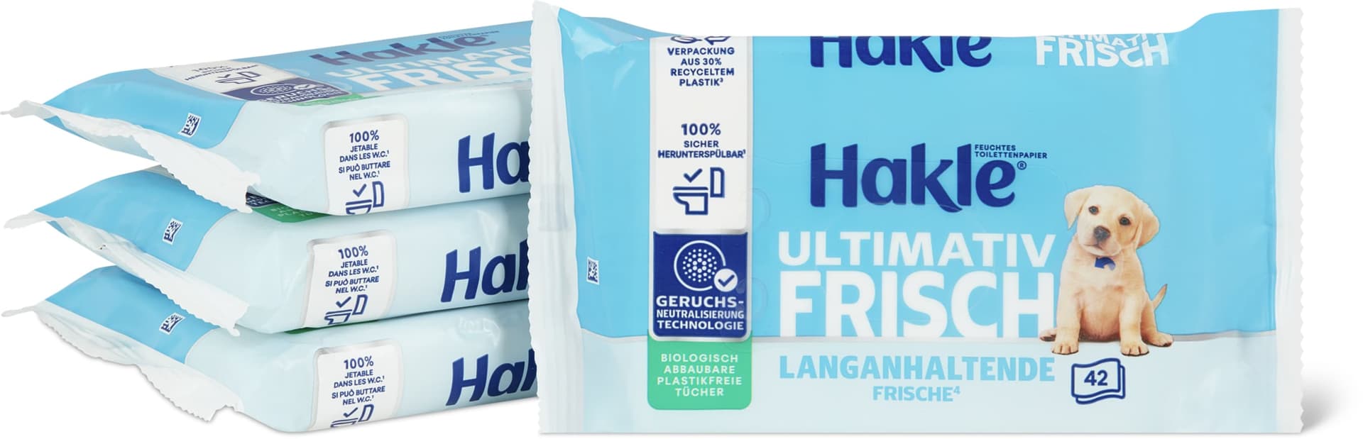 Hakle Salviette umidificate Massima freschezza 4x42