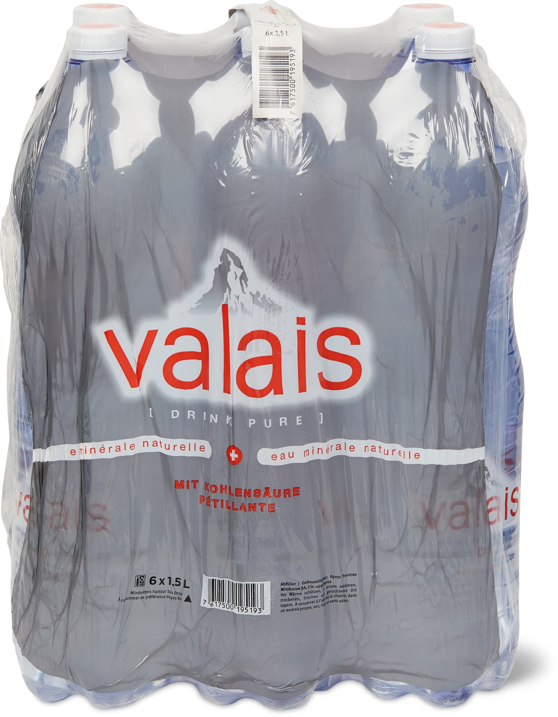 Acqua minerale Valais gassata 1.5 l