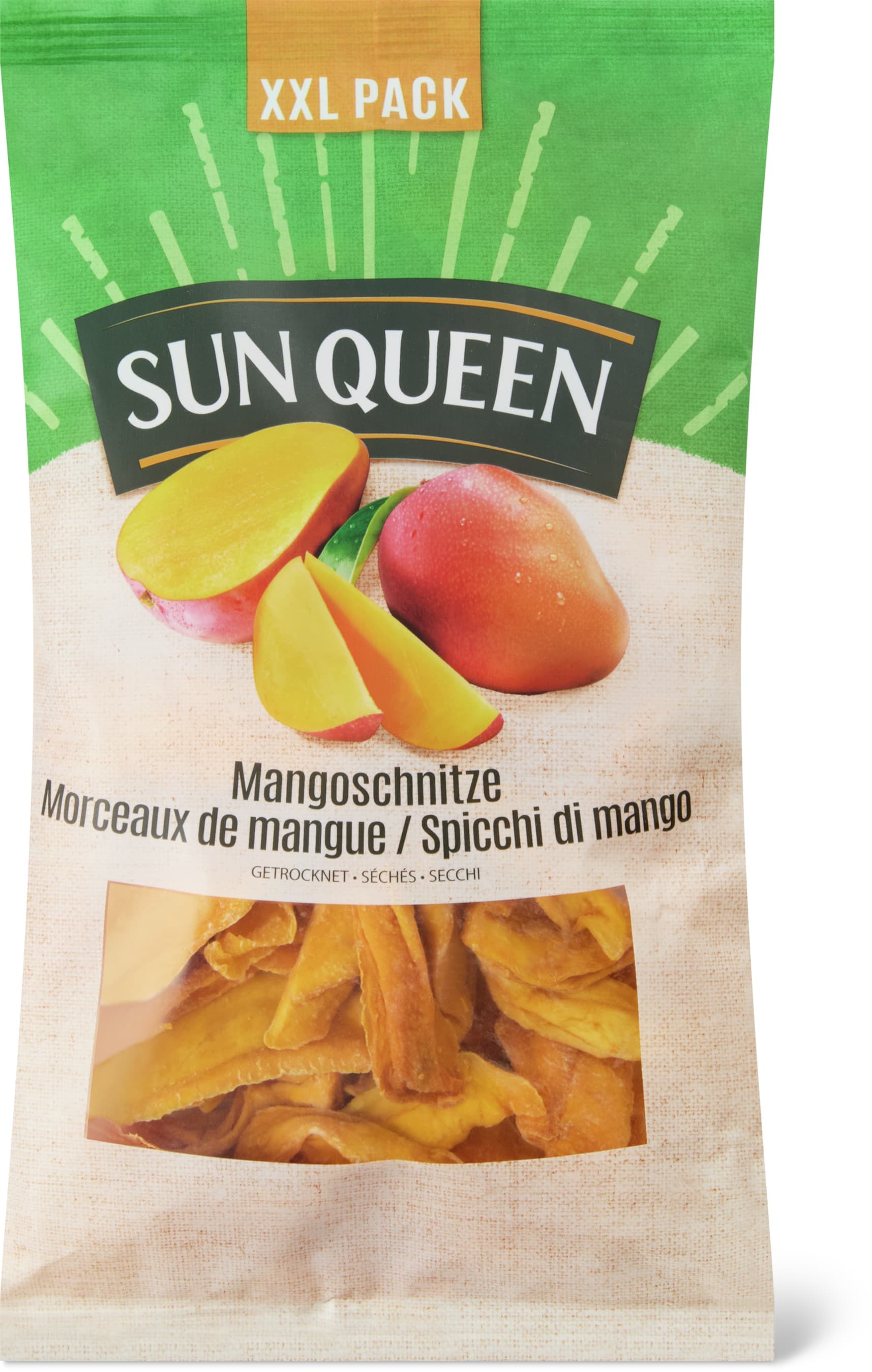 Dried mango pieces