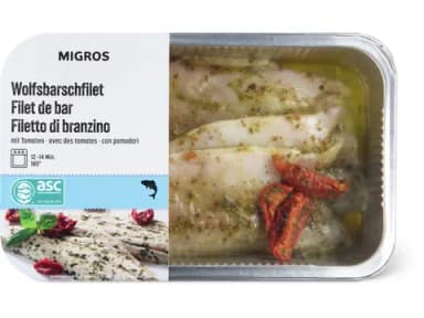 Migros Wolfsbarschfilet Tomaten-Kräuter 320g