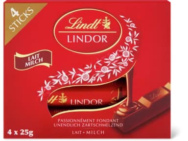 Lindt Sticks · 4 x 25 g